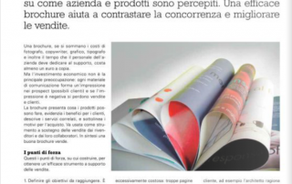 La brochure di vendita